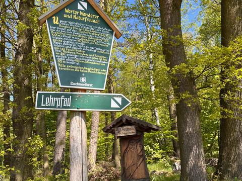 Start Lehrpfad "Zu den sieben Teichen"