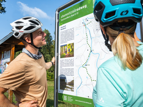 Chemnitztalradweg in Wechselburg