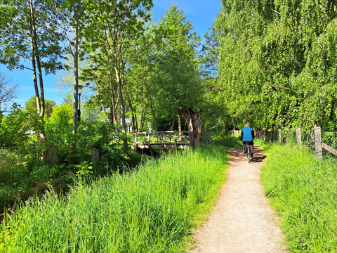 Poetenweg entlang der Döllnitz in Mügeln