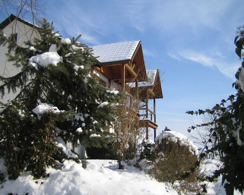 Chalet im Winter