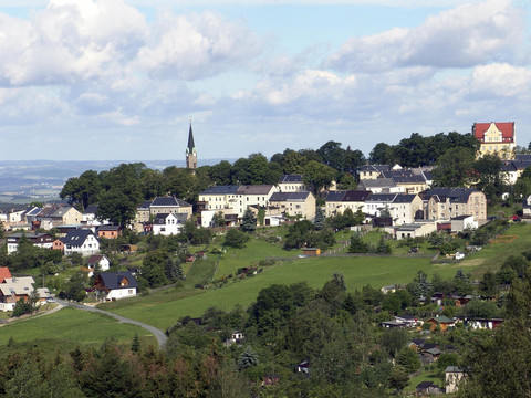 unser Blick nach Schöneck,