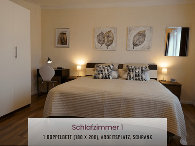 Haus Asgard in Hüttenrode - Schlafzimmer mit Doppelbett