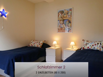 Haus Asgard in Hüttenrode - Schlafzimmer mit zwei Einzelbetten