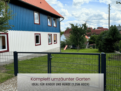 Haus Asgard in Hüttenrode - komplett umzäunter Garten