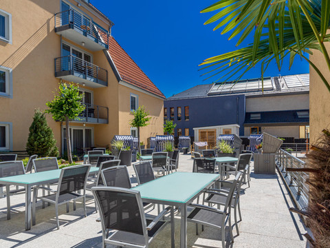 Aussenbereich Frühstück