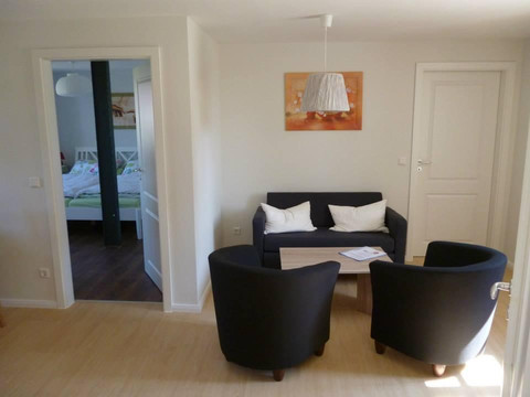 Sitzecke in Ferienwohnung 1