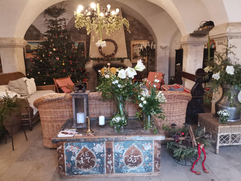 Weihnachten im Frühstücksraum