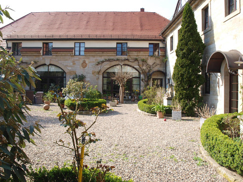 Innenhof im Frühjahr