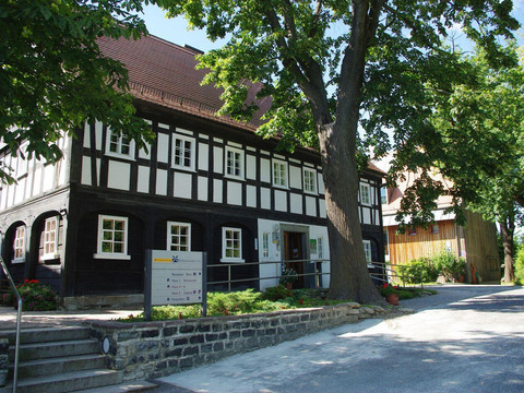 Umgebindehaus mit Rezeption