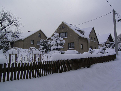 Haus im Winter
