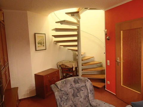 Aufgang Schlafzimmer und Bad