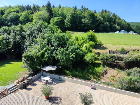 Blick in den Hof Maisonette