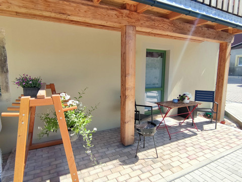 FeWo Aschergraben Terrasse mit Grill