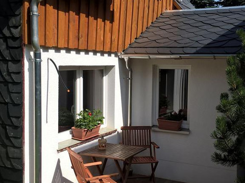 Terrasse am Ferienhaus