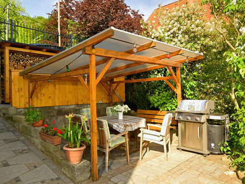 Sitzecke mit Grill