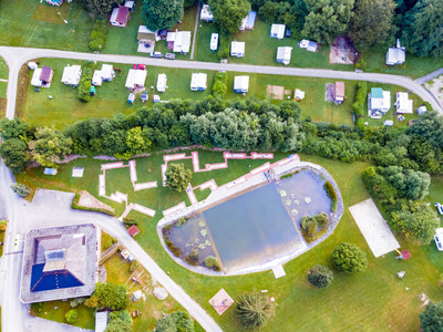Campingplatz Regenbogen in Bad Gandersheim - Luftansicht