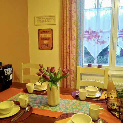 Frühstück in der Küche