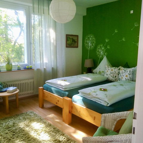 Abendsonne im Grünen Schlafzimmer