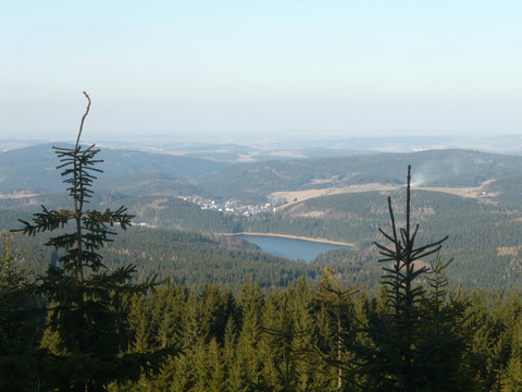 Blick auf Talsperre Sosa