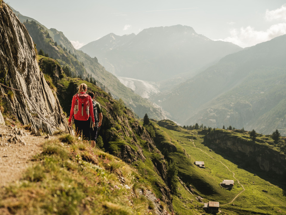 auf dem Weg ins Aletschji