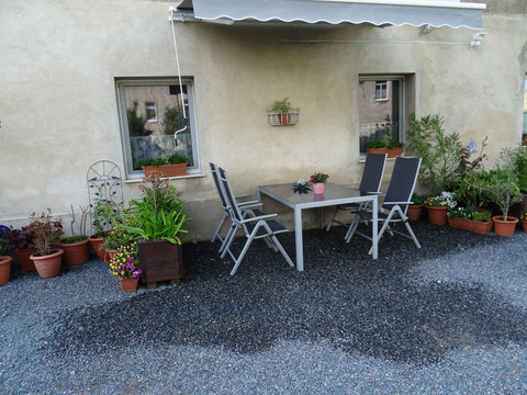 Sitzecke mit Markise