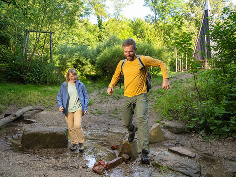 Bachlauf am Spielplatz an der "Hohen Eifer"