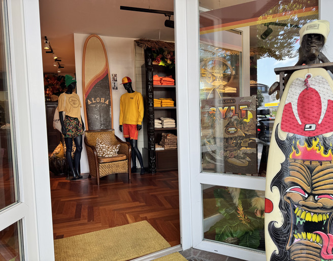 Eingang zum Shop Aloha from Sylt