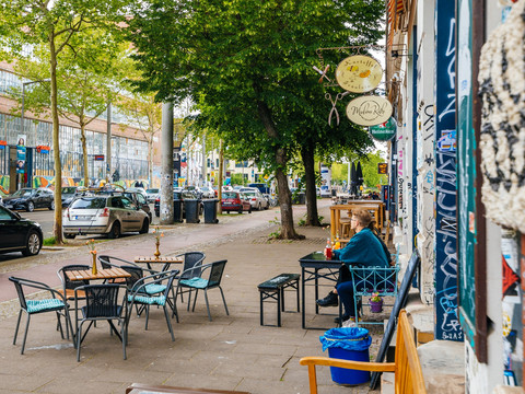 Außenansicht Gastronomie Karl-Heine-Straße