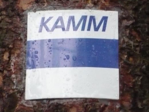 Markierung am Kammweg