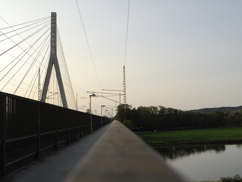 Über die Elbe bei Radebeul