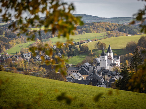 Blick auf Schloss Schwarzenberg