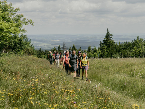 Aufstieg auf den Fichtelberg