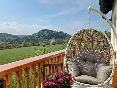 Blick von der Terrasse, Wohnung Königstein