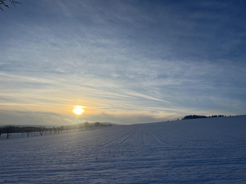 Sonnenaufgang im Winter