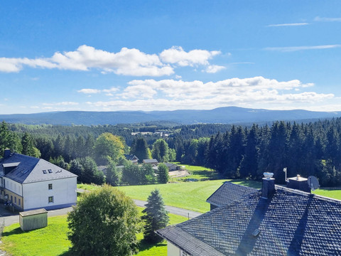 Hotelaussicht im Sommer