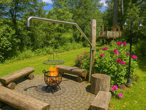 Feuerstelle mit tollen Schwenkgrill