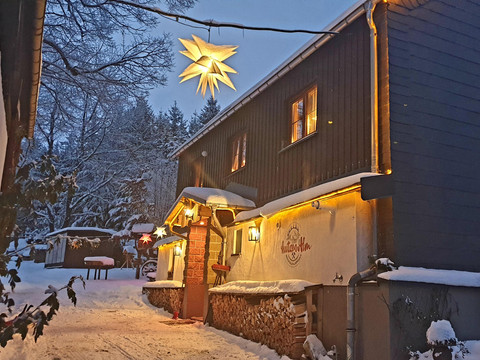 Haupthaus im Winter