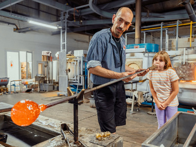 Glasmanufaktur Harzkristall in Derenburg - Glasblasen