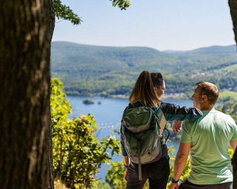 Wanderer an der Schönen Aussicht