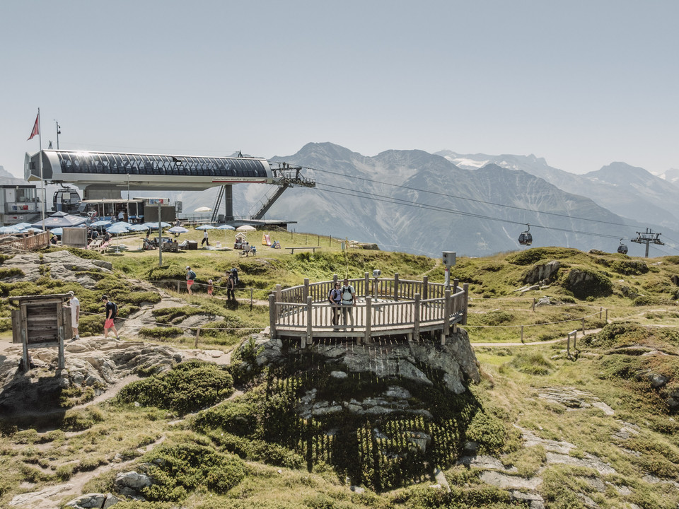 Aussicht bei den View Points der Aletsch Arena Aussicht bei den View Points der Aletsch Arena