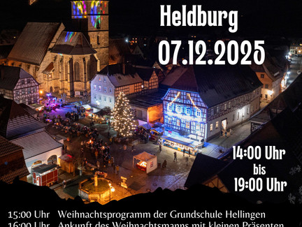 Programm Heldburger Weihnachtsmarkt 2025
