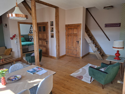 Schlossbahnhof Ballenstedt - Ferienwohnung - Wohnzimmer