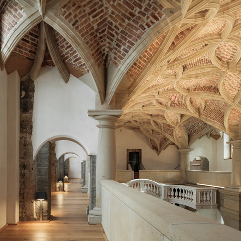 Schlosskapelle Residenzschloss Schlingrippengewölbe im Residenzschloss DresdenRibbed vault in the Dresden Residential Palace