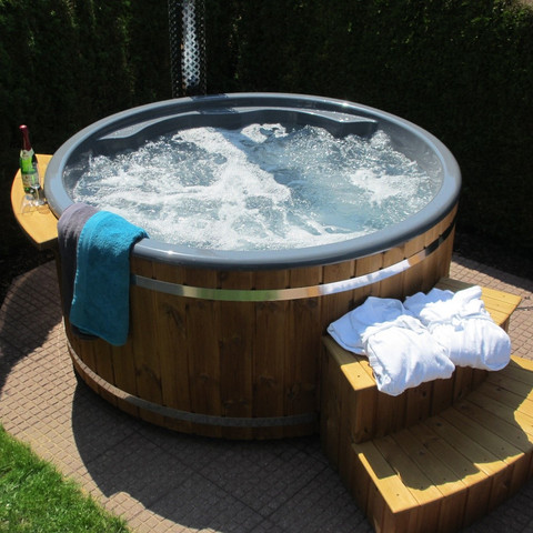 Außenwhirlpool Ferienwohnung "Am Siegsteig"