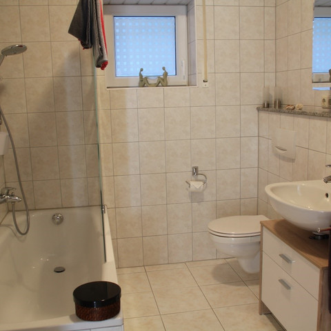 Badezimmer Ferienwohnung "Am Siegsteig"