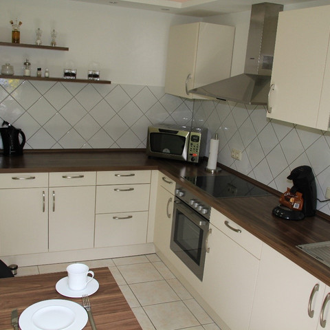 Küche Ferienwohnung "Am Siegsteig"