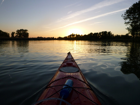 Kanufahren auf der Oste