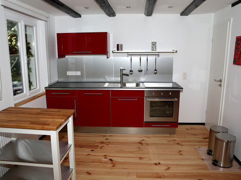 Küche Ferienhaus "Einfach schön am Wasserfall"