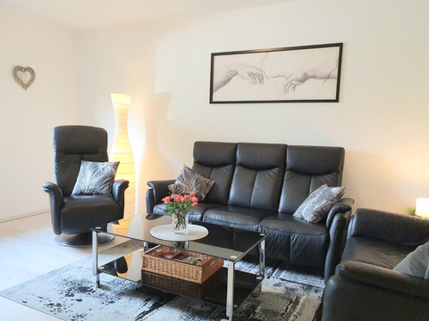 Wohnzimmer Ferienwohnung Mädi