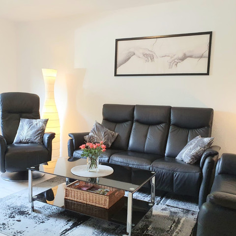 Wohnzimmer Ferienwohnung Mädi